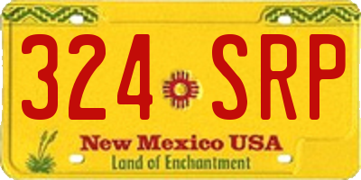 NM license plate 324SRP