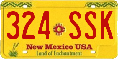 NM license plate 324SSK