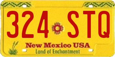 NM license plate 324STQ