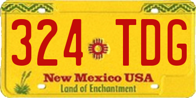 NM license plate 324TDG