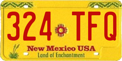 NM license plate 324TFQ