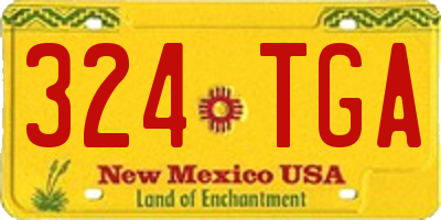 NM license plate 324TGA