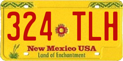 NM license plate 324TLH