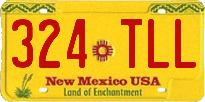 NM license plate 324TLL