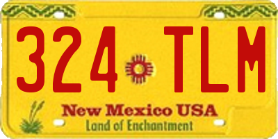 NM license plate 324TLM