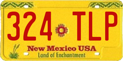 NM license plate 324TLP