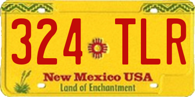 NM license plate 324TLR