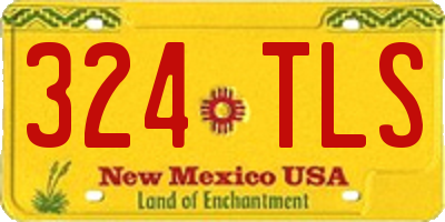 NM license plate 324TLS