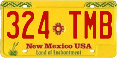 NM license plate 324TMB