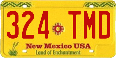 NM license plate 324TMD