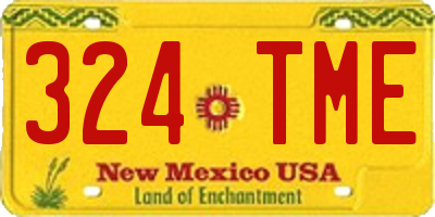 NM license plate 324TME
