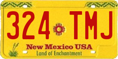 NM license plate 324TMJ