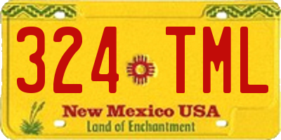 NM license plate 324TML