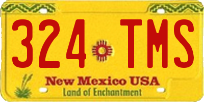 NM license plate 324TMS