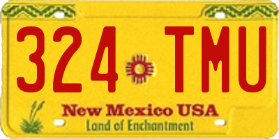 NM license plate 324TMU