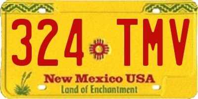 NM license plate 324TMV