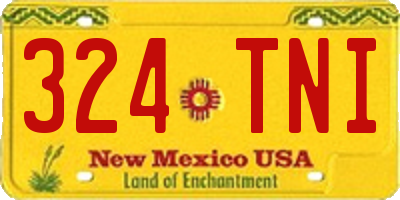 NM license plate 324TNI