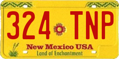 NM license plate 324TNP