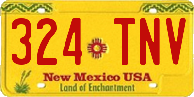 NM license plate 324TNV