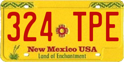 NM license plate 324TPE
