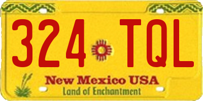 NM license plate 324TQL