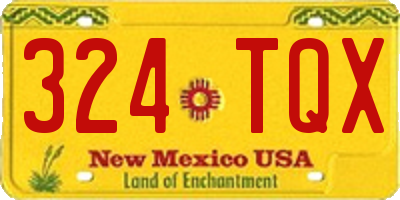NM license plate 324TQX