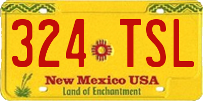 NM license plate 324TSL