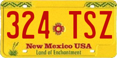 NM license plate 324TSZ