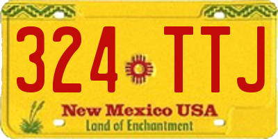 NM license plate 324TTJ