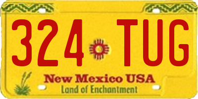 NM license plate 324TUG