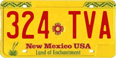 NM license plate 324TVA