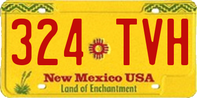 NM license plate 324TVH