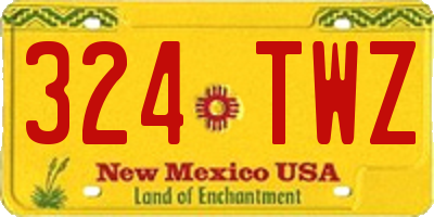 NM license plate 324TWZ