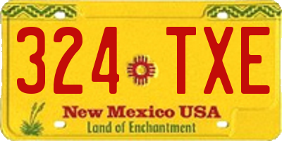 NM license plate 324TXE
