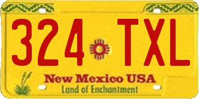 NM license plate 324TXL