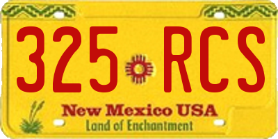NM license plate 325RCS