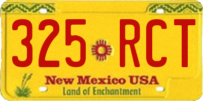 NM license plate 325RCT