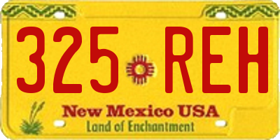 NM license plate 325REH