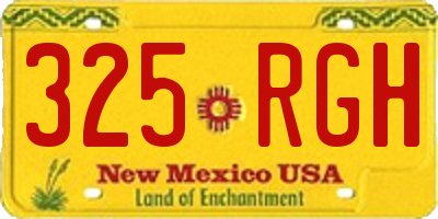 NM license plate 325RGH