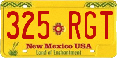 NM license plate 325RGT