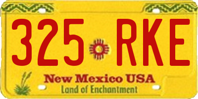 NM license plate 325RKE
