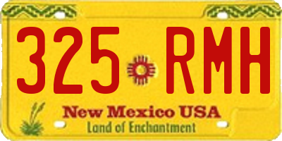 NM license plate 325RMH
