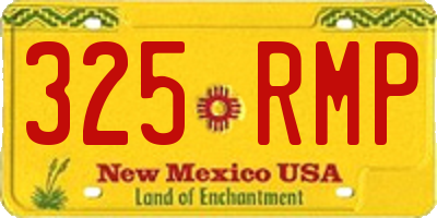 NM license plate 325RMP