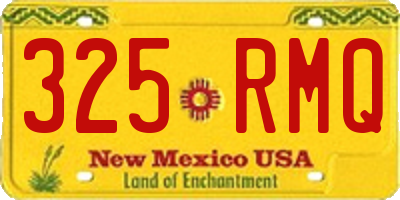 NM license plate 325RMQ