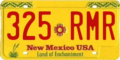 NM license plate 325RMR