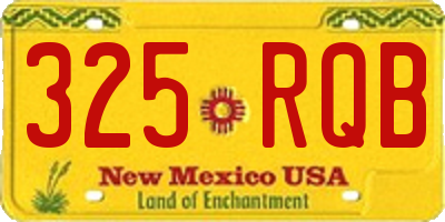 NM license plate 325RQB
