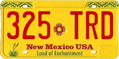 NM license plate 325TRD