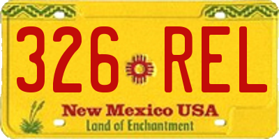 NM license plate 326REL