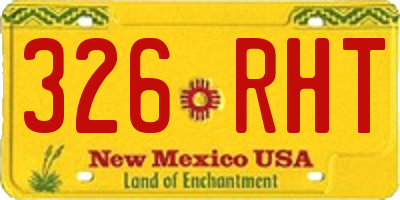 NM license plate 326RHT