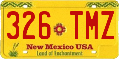 NM license plate 326TMZ